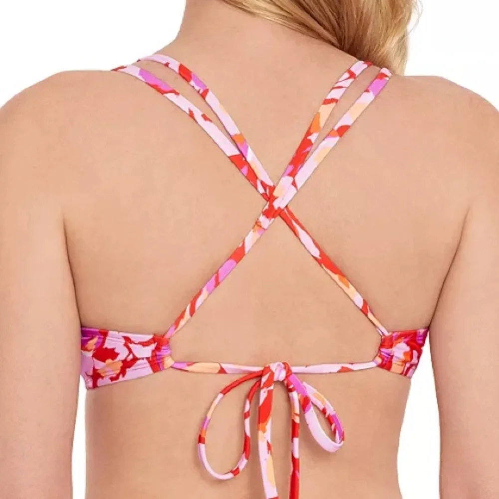 Salt + Cove Juniors' Flutter By X-Back Bikini Top Size Large